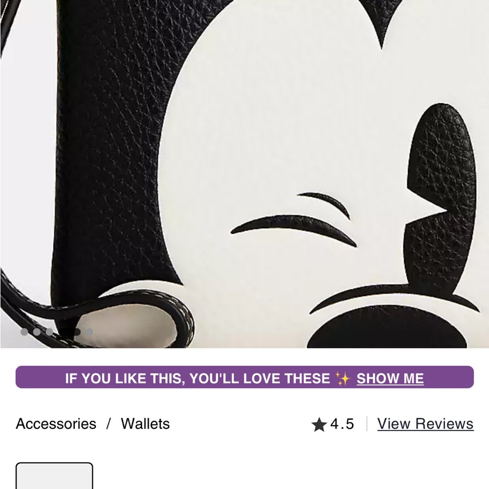 COPY - New with tags on order coach, Mickey Mouse, Disney wallet
